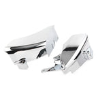 Chrome Mid Frame Air Deflector Trim Heat Shield Cover Kit for Harley Dyna (2006–2017)