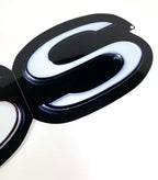 Chevrolet Super Sport SS Script Logo Metal Emblem Sign for 1960–1969 Camaro