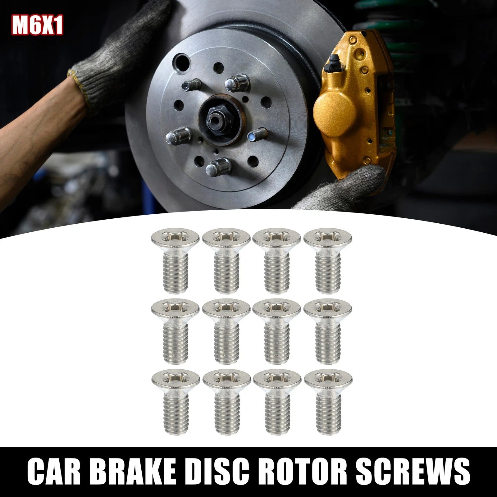 12pcs Brake Disc Rotor Screws Bolts Kit 93600-06014-0H for Honda Accord Civic 