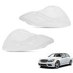 Pair Headlight Lens Cover For Mercedes-Benz E350 E500 E63 2009-2013 A2128209561