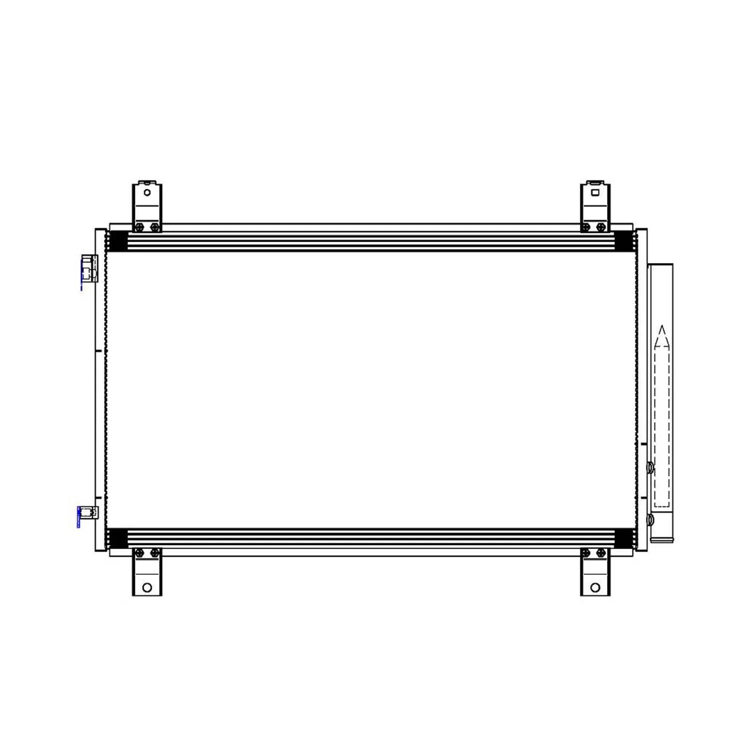 Replacement A/C Condenser w/R/D Condenser (See compatibility Chart)