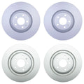 Hella Brake Vented Rotors Kit for Audi A6 A7 A8 Quattro (356mm/330mm)