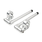 35MM 7/8" Clip-On Handlebar for Universal Cafe Racer - Silver
