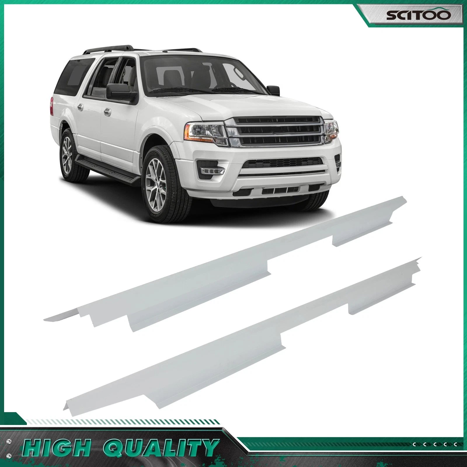 2 Rocker Panels for Ford Expedition (2007–2017) 119" Wheelbase