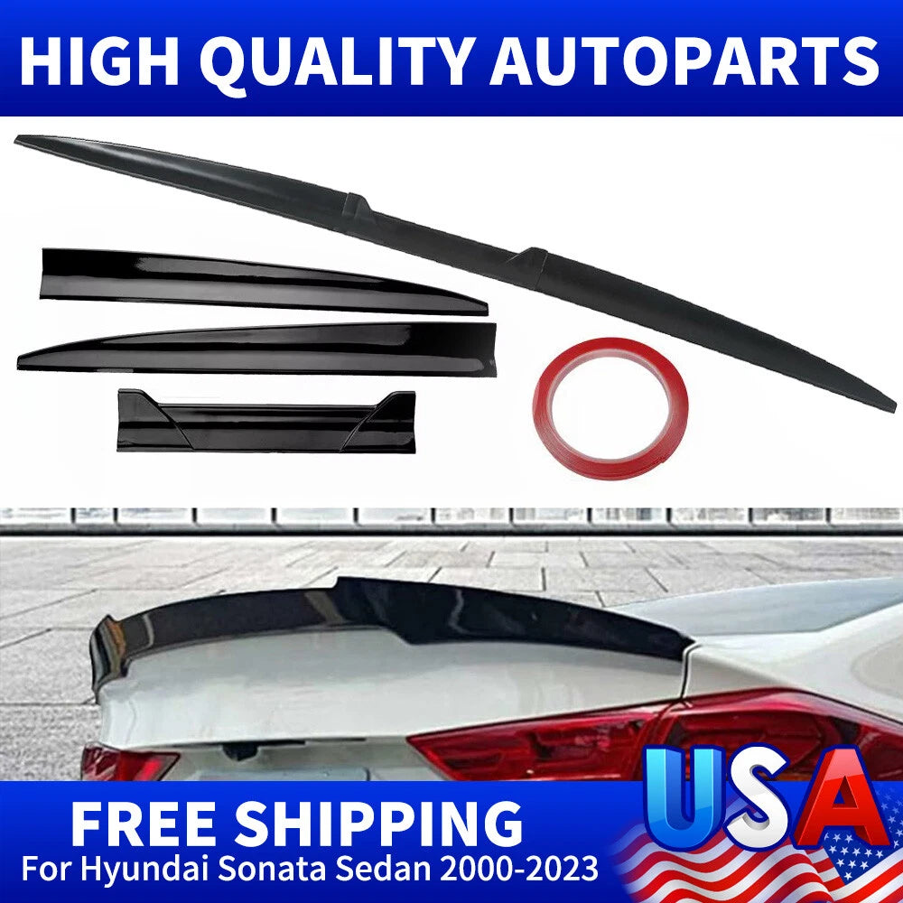 Gloss Rear Roof Lip Spoiler for Hyundai Sonata (2000–2023)