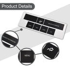 DASH Control Button Sticker in Black Vinyl for CHRYSLER and JEEP