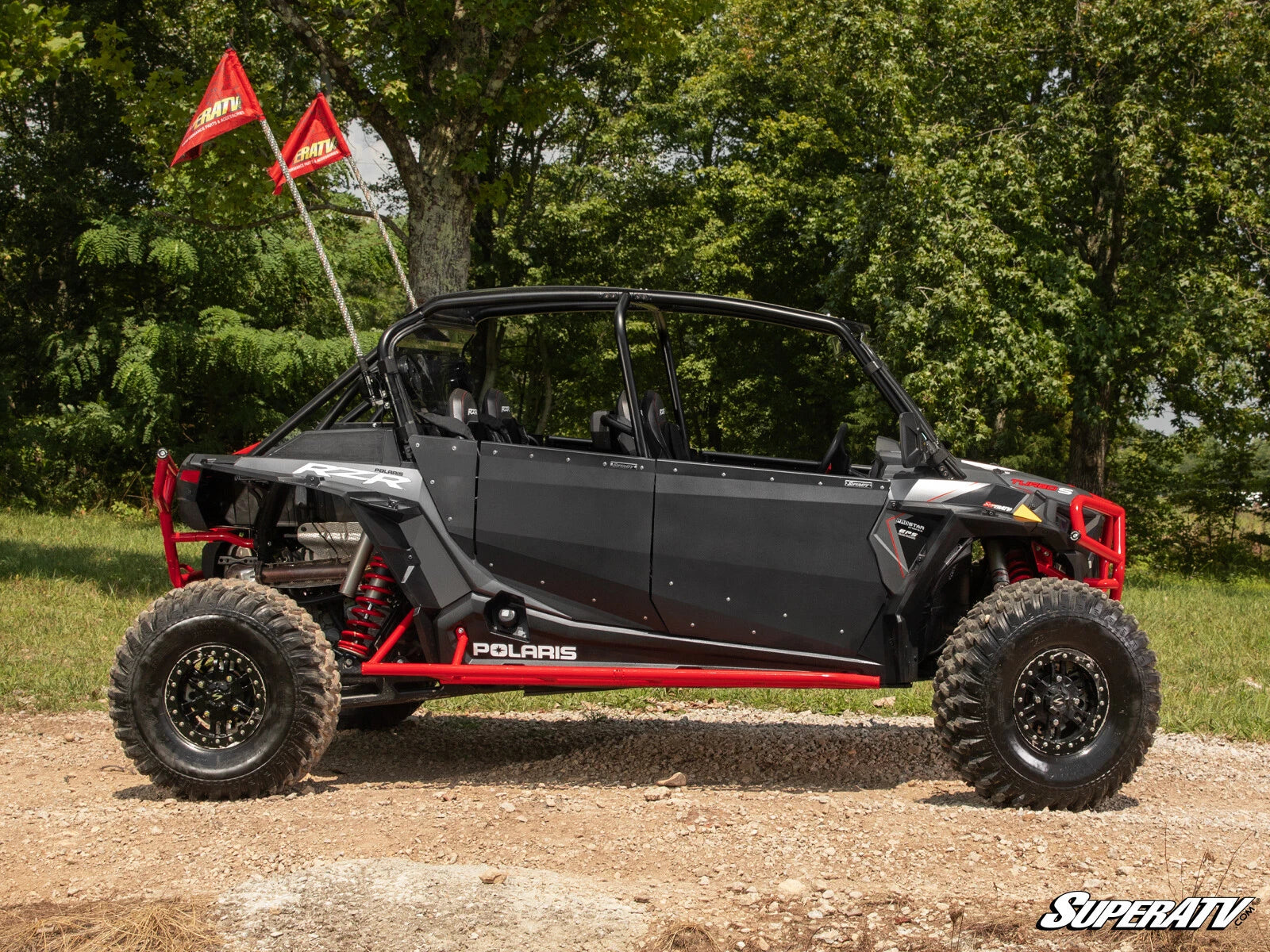 SuperATV Aluminum Doors for Polaris RZR XP 4 Turbo S (2018–2023)