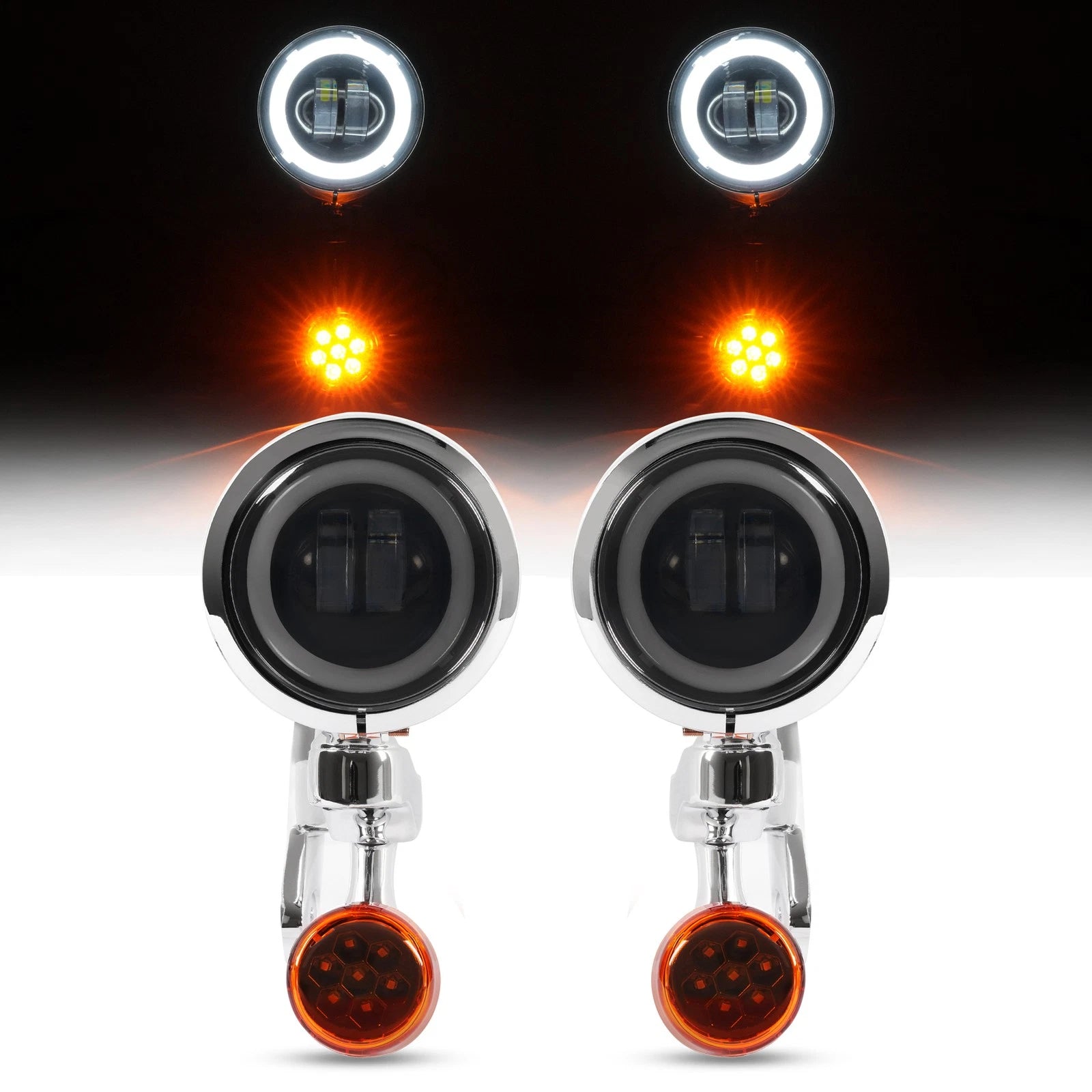 Auxiliary LED Spot Fog Light for Harley Electra Road Glide (1997–Present)