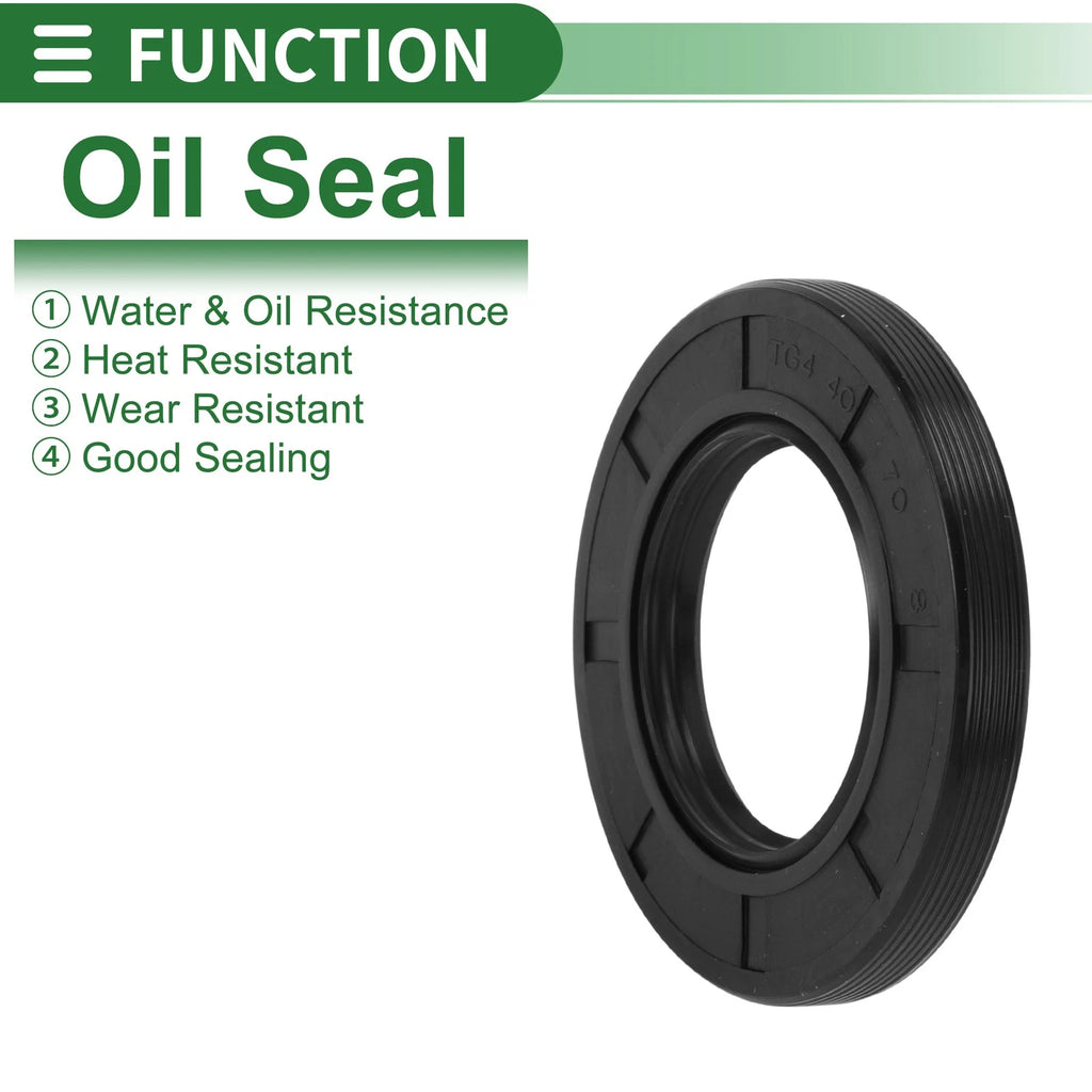 Oil Seal for Various Models (40x70x8mm, NBR Rubber, High Pressure)