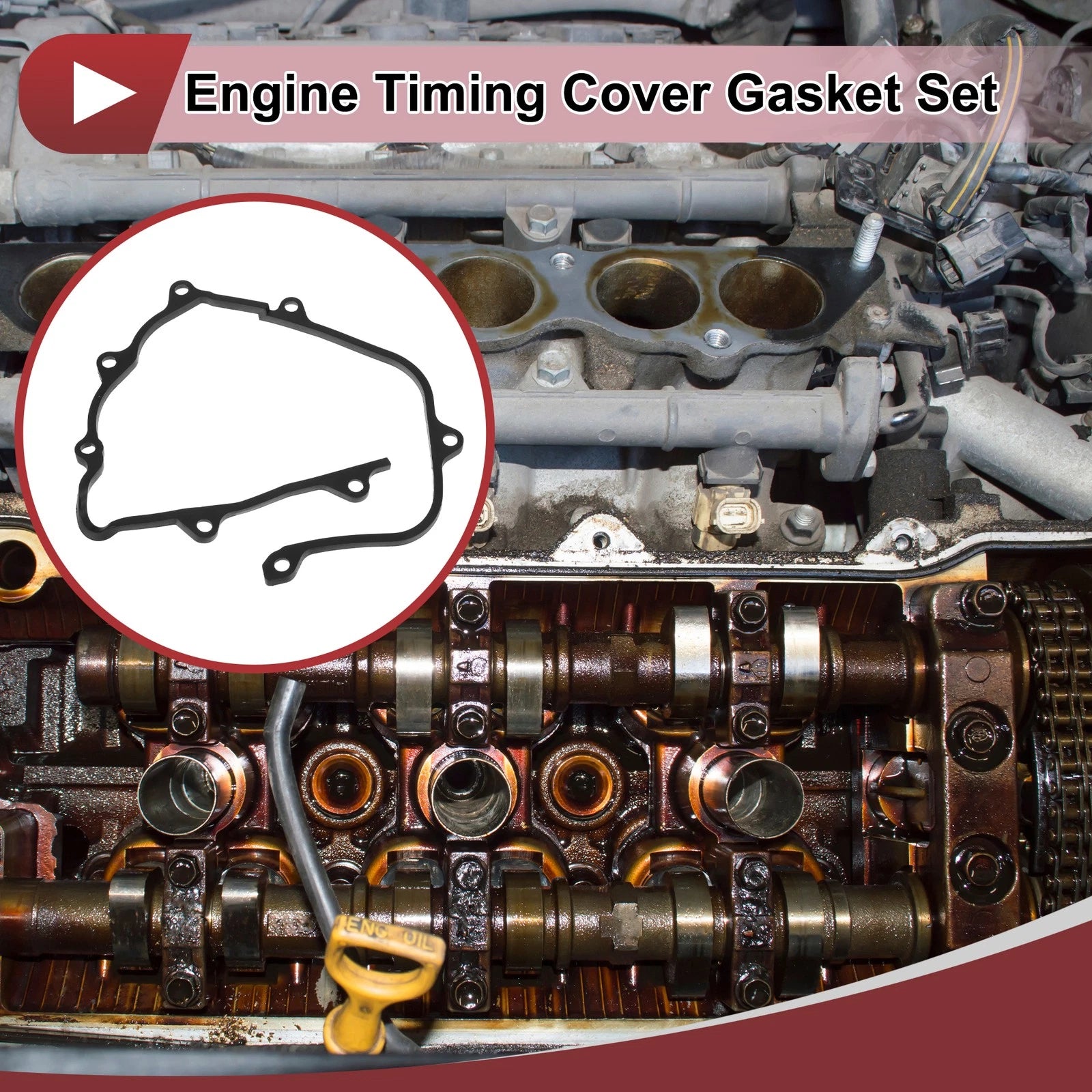 Engine Timing Cover Gasket Set No.13594AA052 for Subaru 2.2L 2.5L (1996–2005)