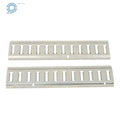2X Silver Track Tie Down Rail Kit for Garages, Vans, Trailers, Motorcycles