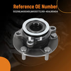 Front 5 Bolt Wheel Bearing Hub for Nissan Rogue Select (2014–2015) 951404 WE60491