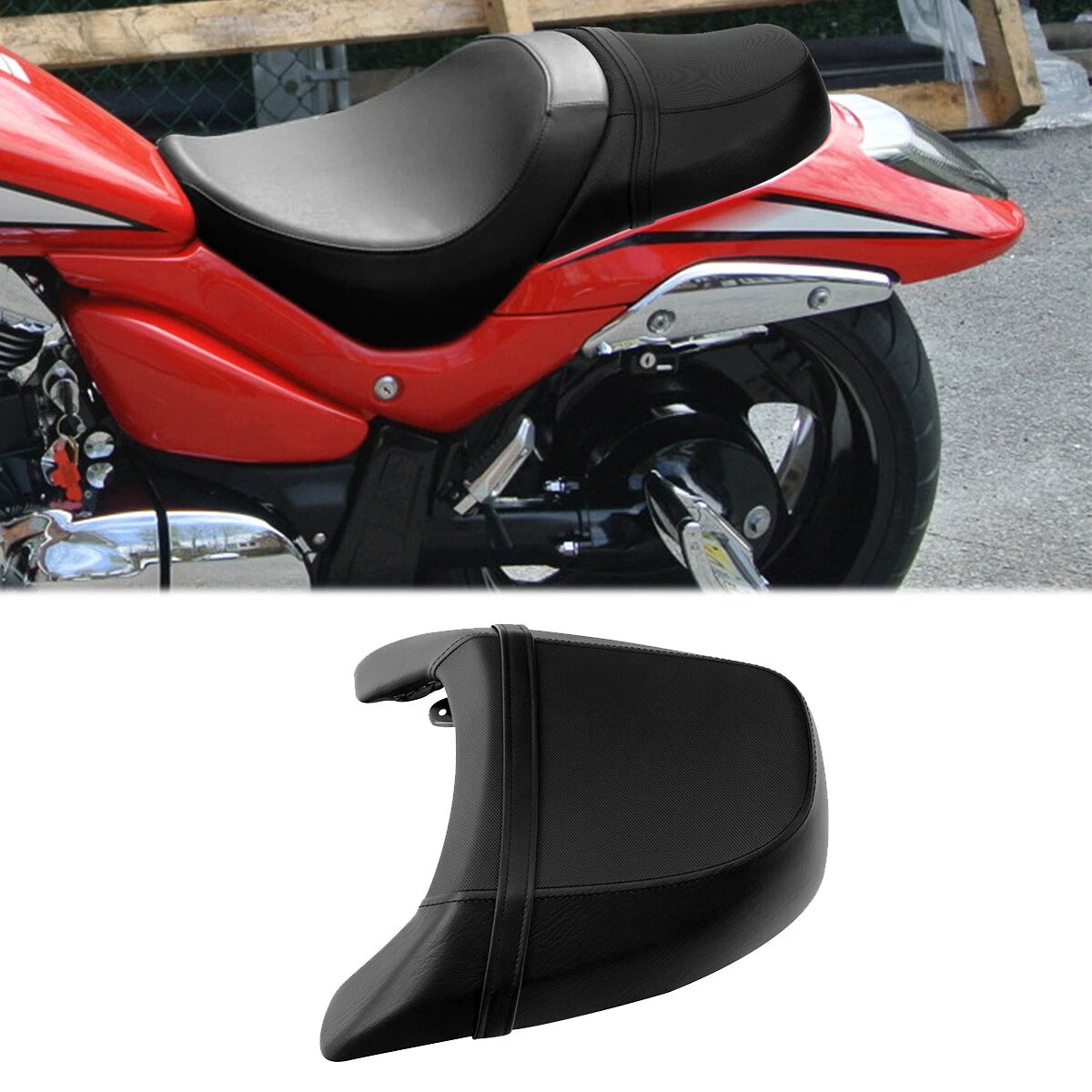 Black Rear Passenger Seat for Suzuki Boulevard M109R VZR1800 (2006–2024)