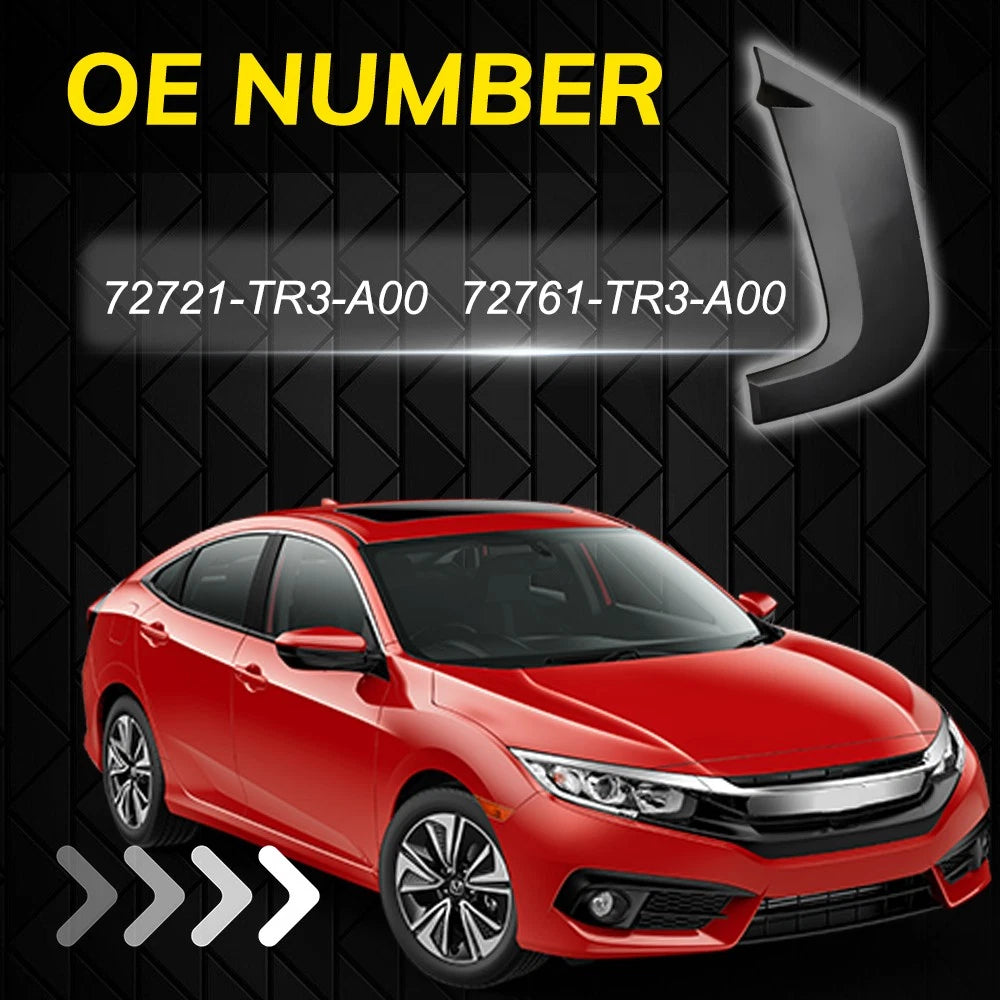 Set of 2 Rear Pillar Trim Molding for Honda Civic (2012–2015)