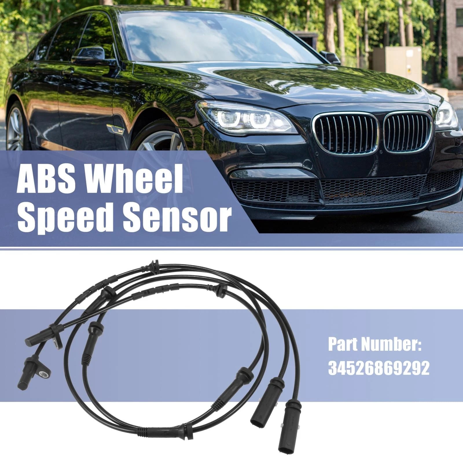 2X ABS Wheel Speed Sensor for BMW X3 X4 (2011–2017) 34526869292