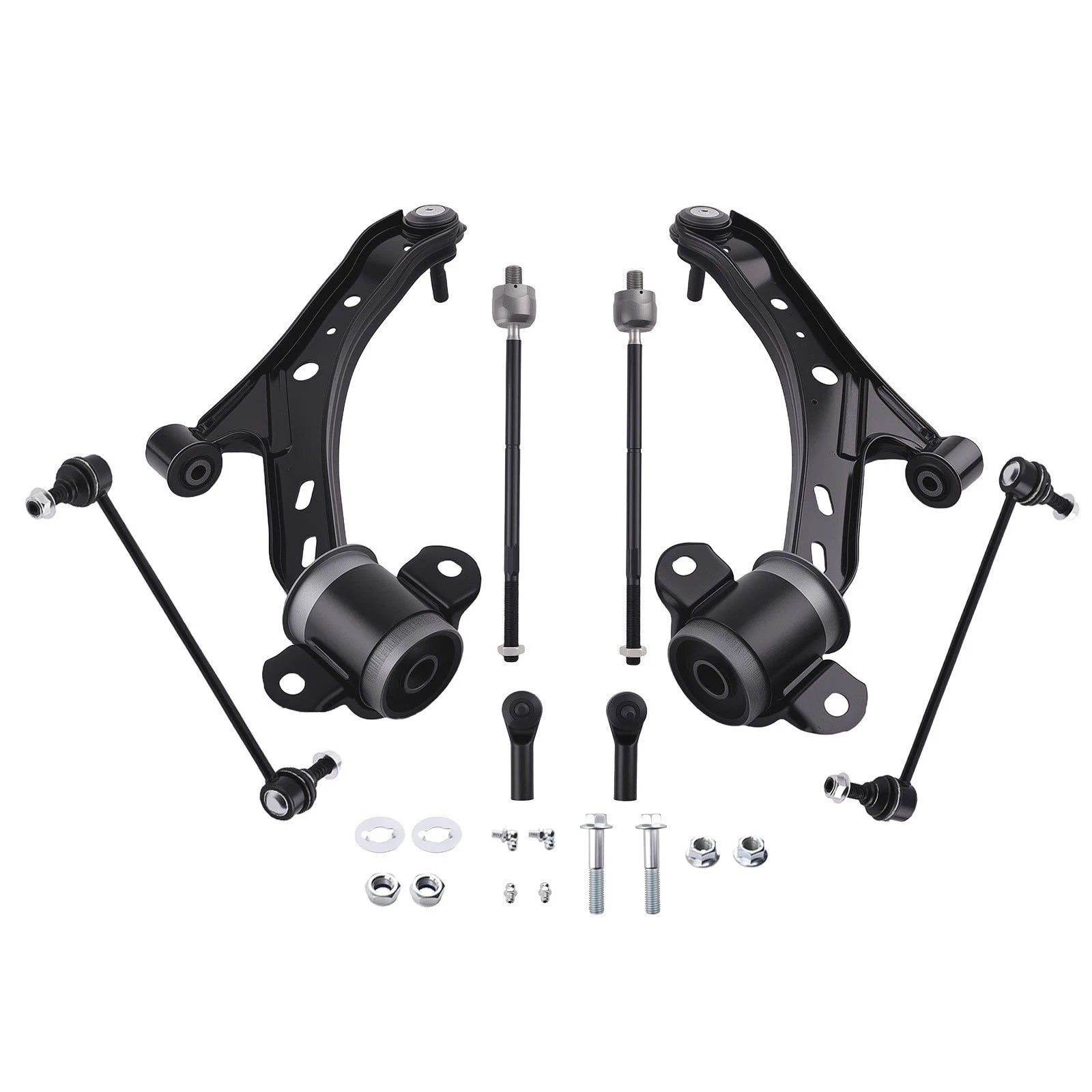 8pc Suspension Front Lower Control Arms & Tie Rods Kit for Ford Mustang (2005–2006)
