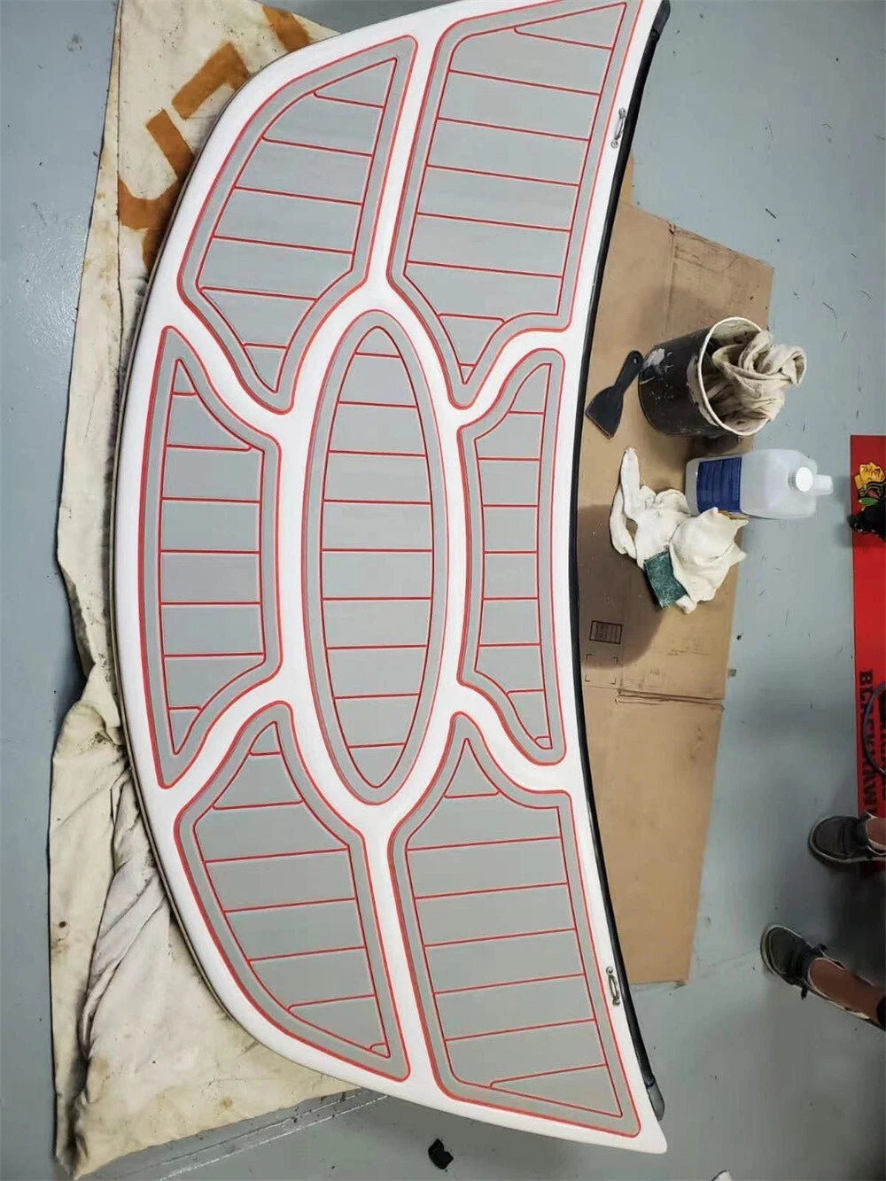 EVA Foam Teak Deck Floor Mat for Nautique SV211 (2006)