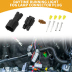 2 Pin Fog Lamp Connector Plug for Volkswagen 