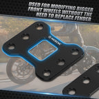 1" Front Wheel Fender Riser Adapter for Harley Iron 883 XL883N (2009–2019)