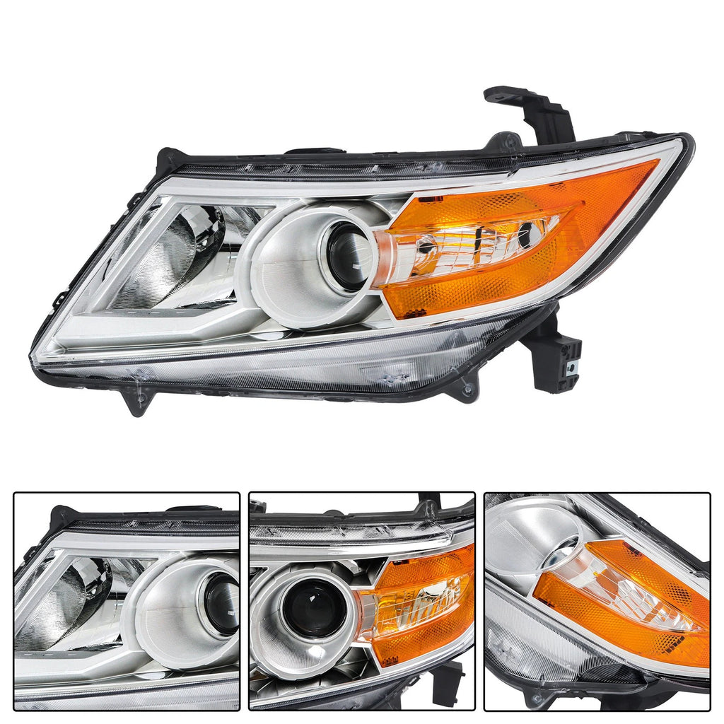 HID Headlight for Honda Odyssey (2011–2013) Driver/Left Side Clear