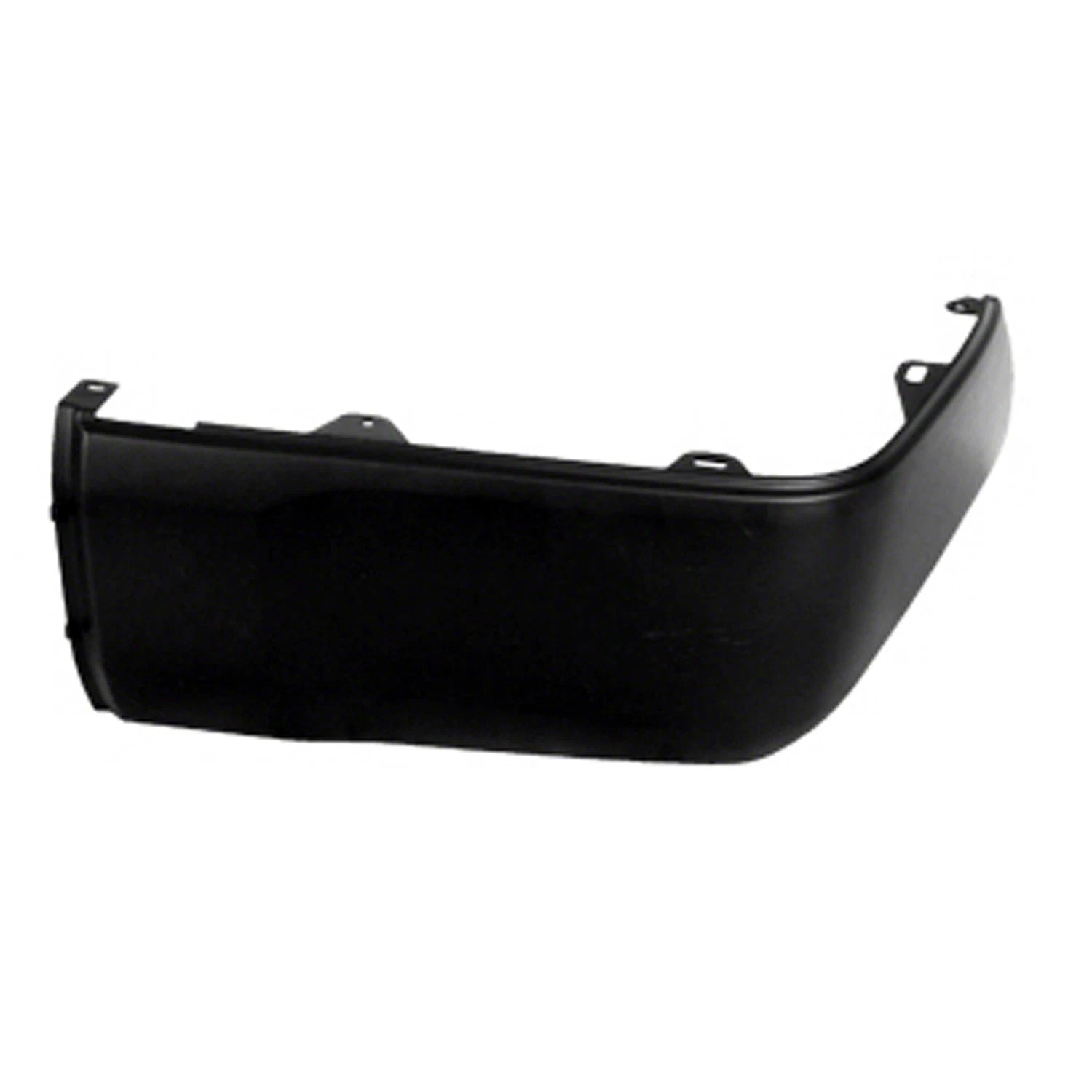 Replacement Matte/Textured Passenger Side Rear Bumper End w/o Park Assist Holes