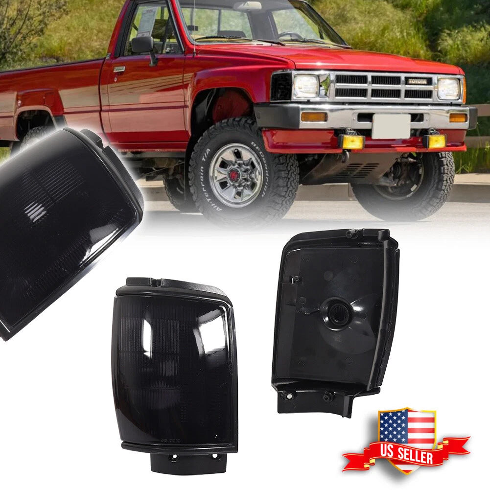 Smoke Lens Front Side Marker Lights for Toyota Pickup 1984–1986