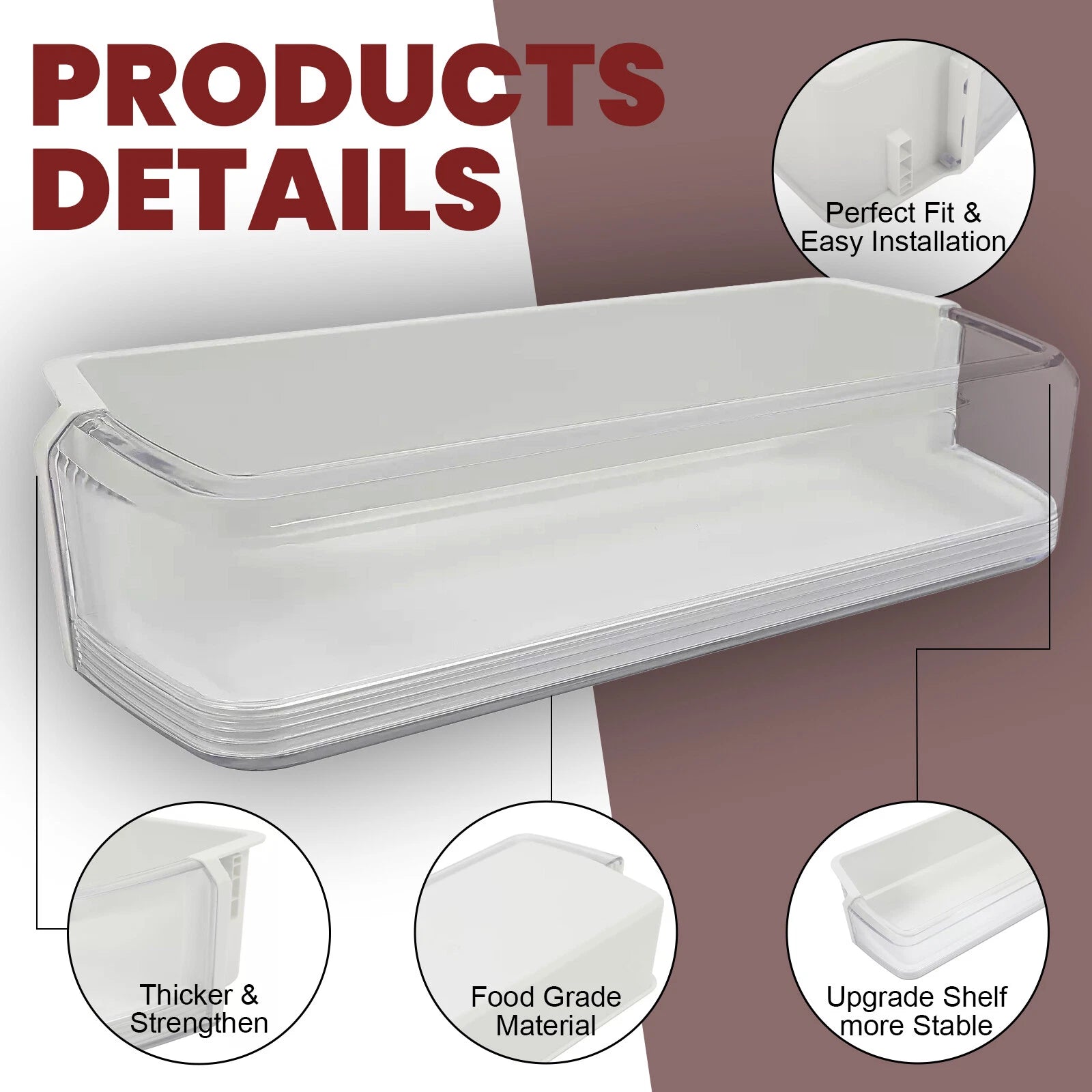 Upper Door Shelf Bin for Samsung/Kenmore Refrigerator (Compatible)