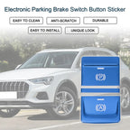 Electronic Parking Brake Switch Button Sticker for Audi Q3 (2019–2020) Blue
