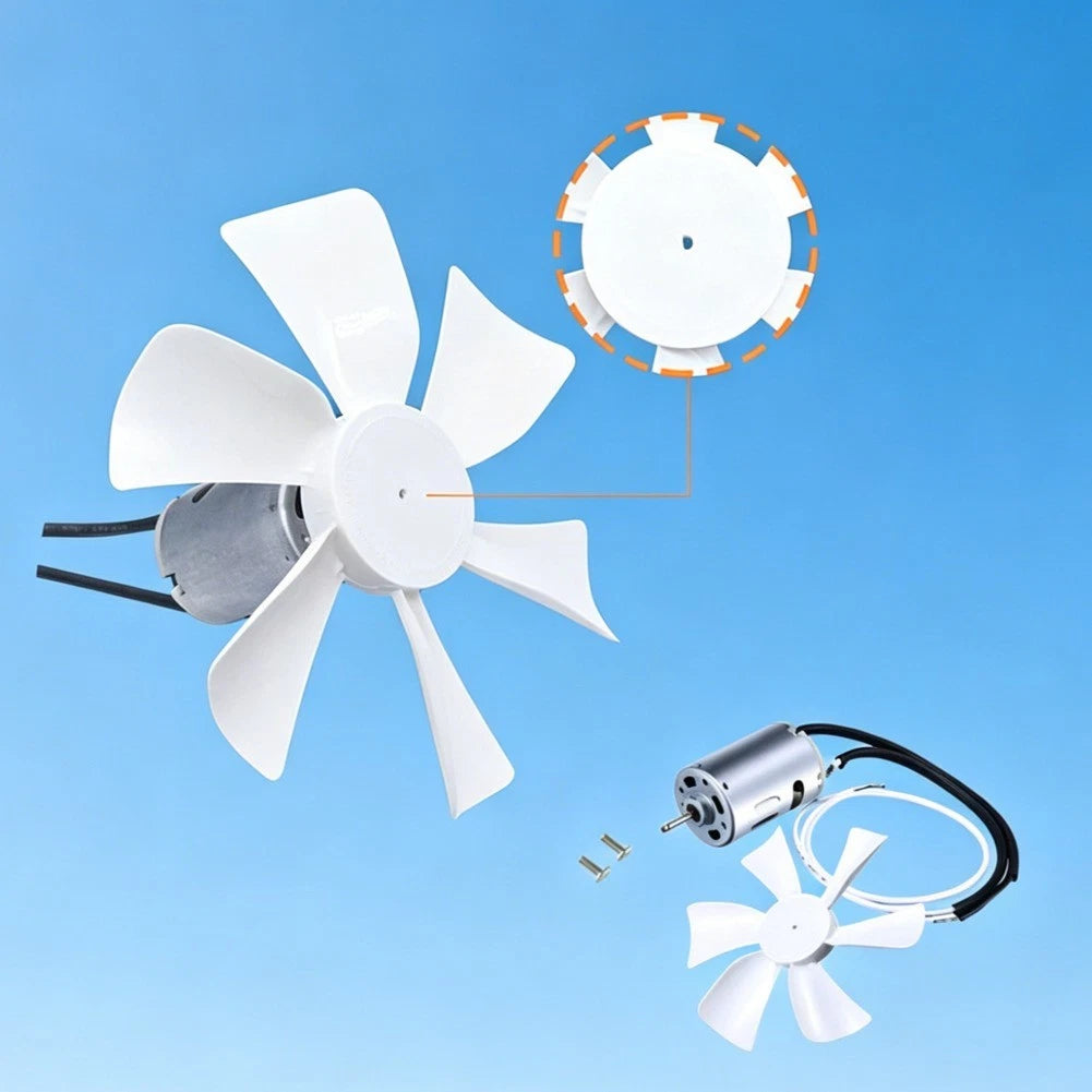 6 Inch RV Exhaust Fan Replacement for Hengs (12V D Shaft Motor)