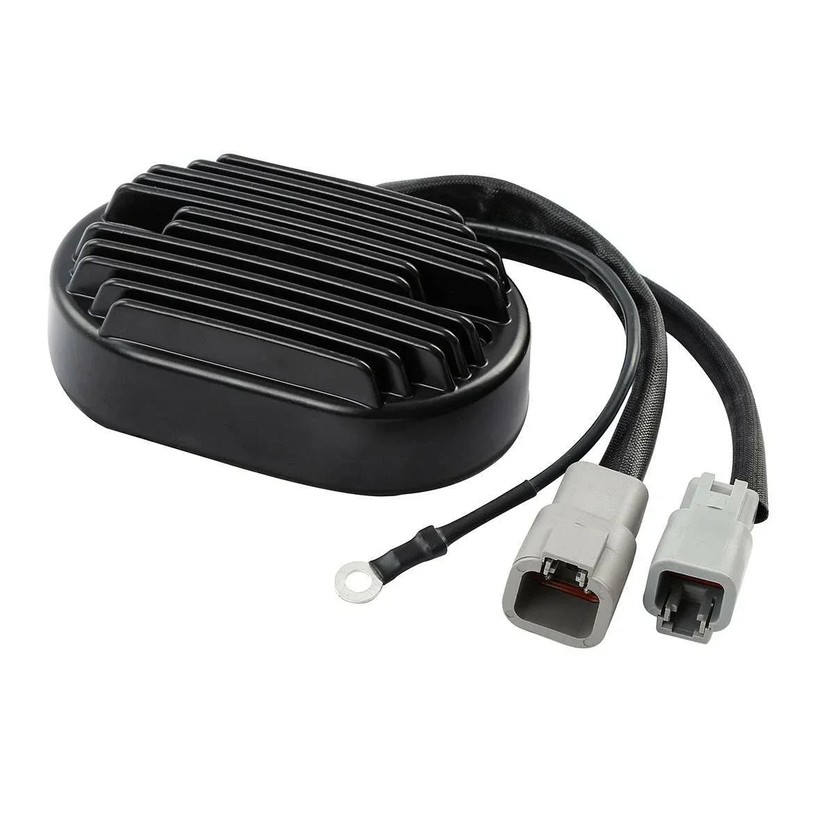 Black Voltage Regulator Rectifier for Harley Heritage Softail Classic (2007)