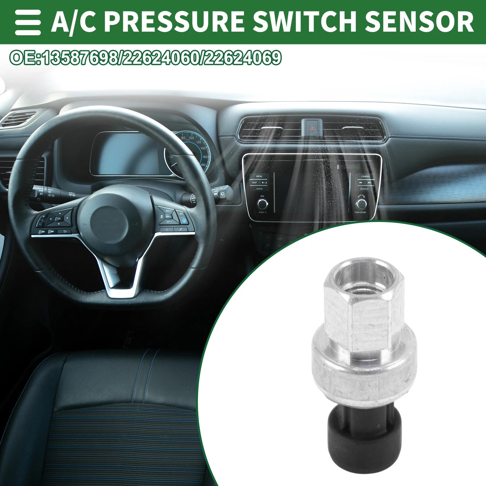 A/C Pressure Switch Sensor for GMC Sierra 1500 (2011–2013) 13587698/22624060