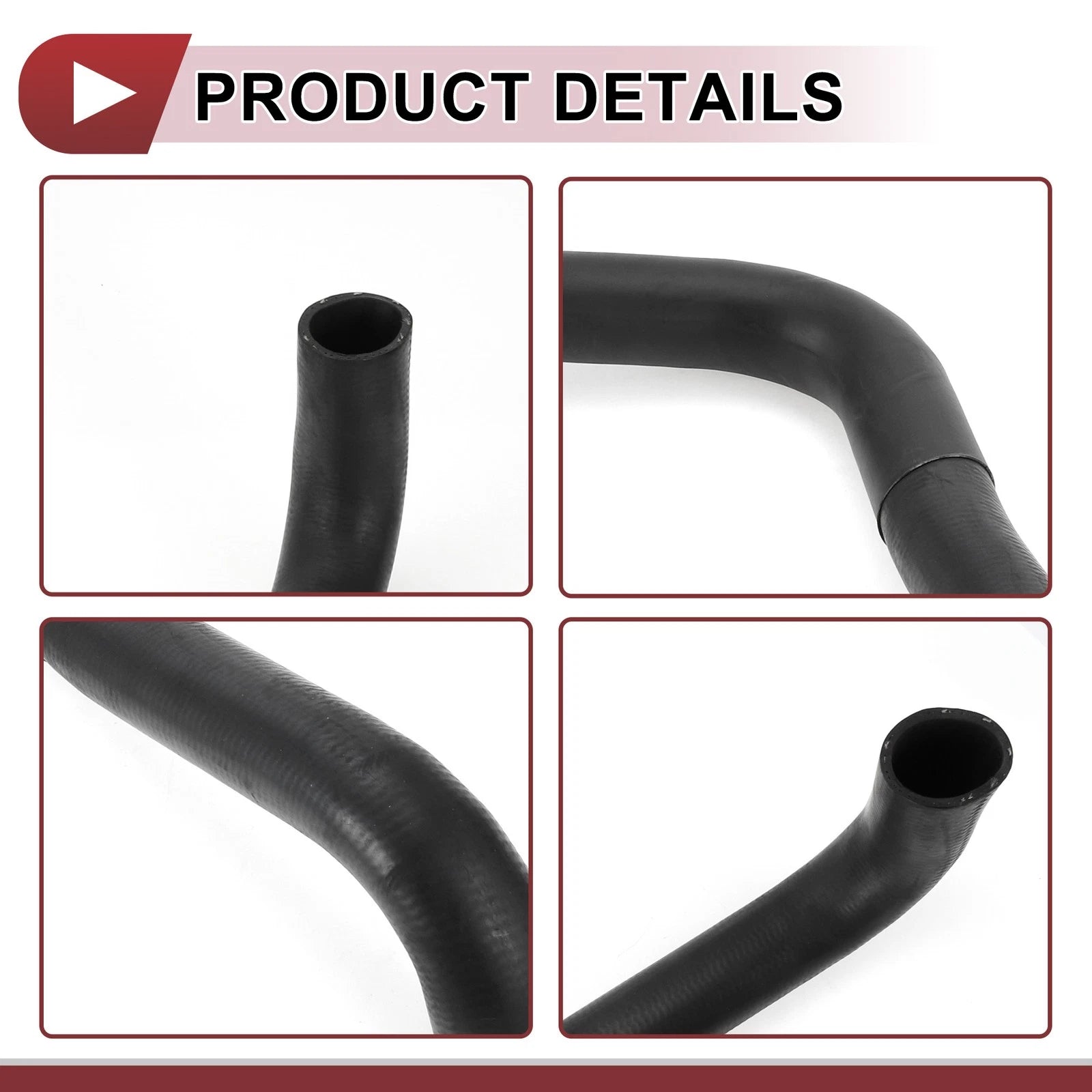 Radiator Coolant Hose for Lexus LS400 (1990–1994) No. 1657250020 Rubber Black