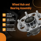 2X Rear Wheel Hub Kit WA512322 for Honda Civic GX/Hybrid (2006–2012)