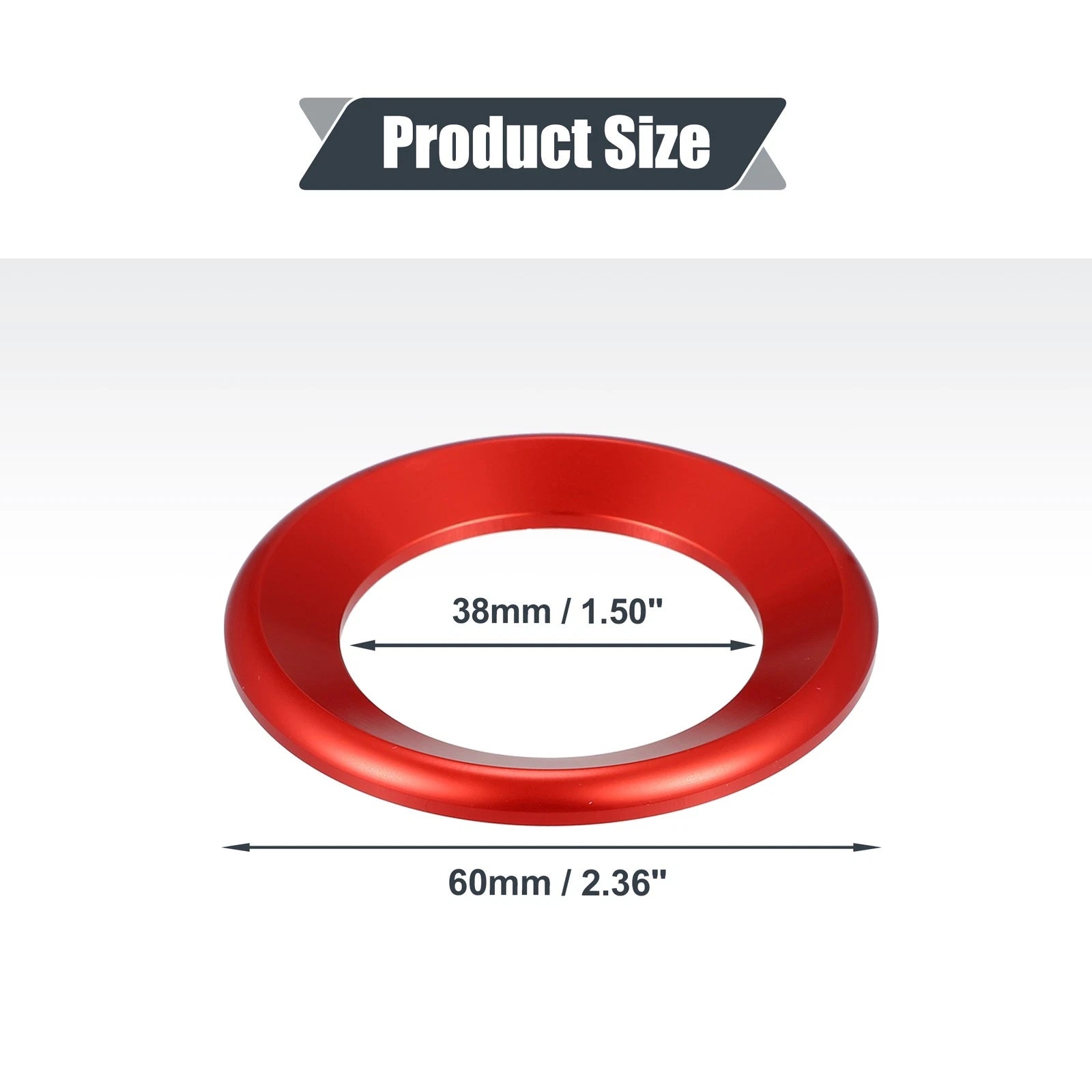 2Pcs Red Door Audio Speaker Ring Cover for Honda Civic (2016–2021) 746453975761