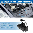 Hood Latch Assembly for Lexus LS460 (2007-2017) 1 x Quality Replacement