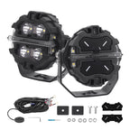 3.5'' 5'' 7'' Round/Square Universal Driving Auxiliary Light RGB DRL
