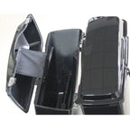 5" Stretched Extended Hard Saddle Bags for Harley Touring Road King