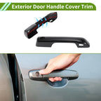 Exterior Door Handle Cover Trim for Toyota Tundra (2022–2024) Carbon Fiber Black