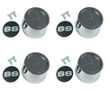 Wheel Center Caps Chrome Set for 1969–1970 Chevrolet Chevelle SS Mag Wheels