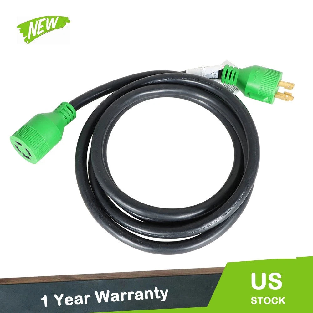 30 Amp Generator Extension Cord for NEMA L14-30P/L14-30R (10FT)