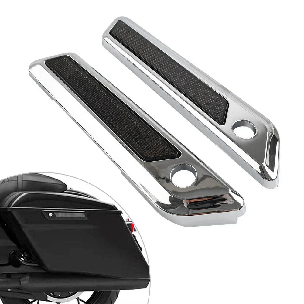 Saddle Bag Hinge Latch Covers for Harley Touring Electra Glide Road King (14-23)