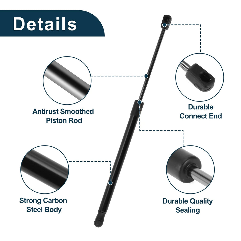 Set of 2 Rear Window Glass Lift Supports for Ford Bronco II (1984–1990)