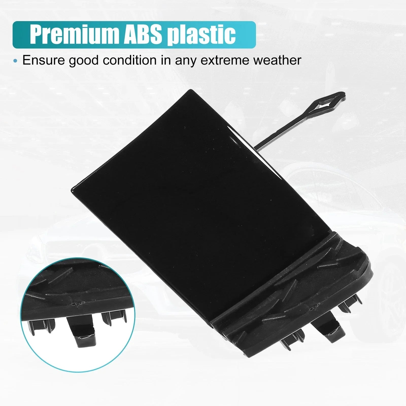 Front Bumper Tow Hook Cap for Mercedes-Benz GLE 350 (2016-2023) Black