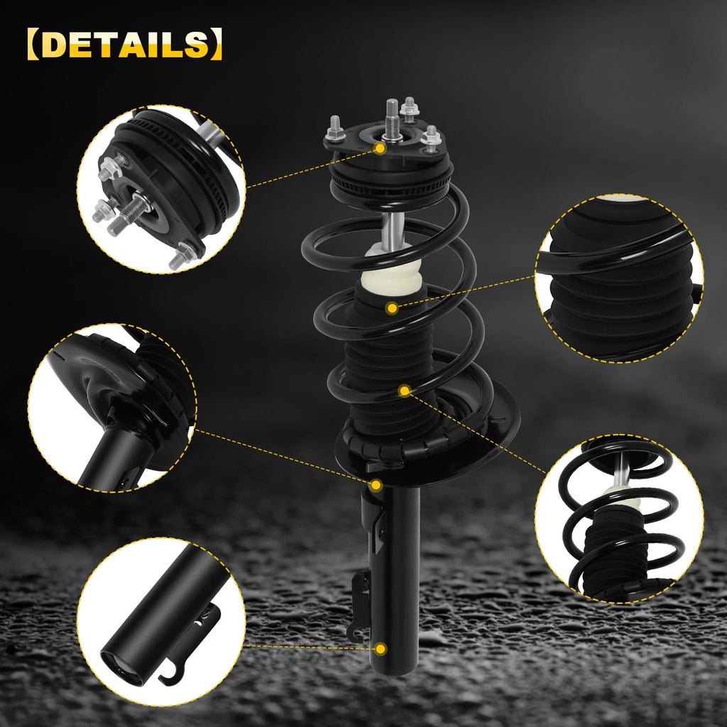 Set of 2 Complete Strut Spring Assemblies for Ford Focus (2008–2011)