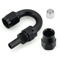 2x AN4 180 Degree Swivel Reusable PTFE Hose End Fitting Adapter for Universal