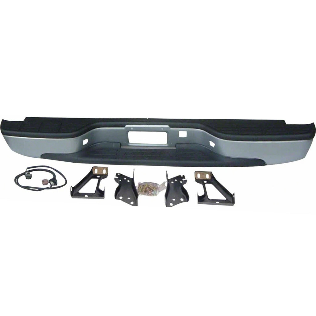 Replacement Silver Step Bumper Assembly for GMC Sierra 1500 (2007–2013)