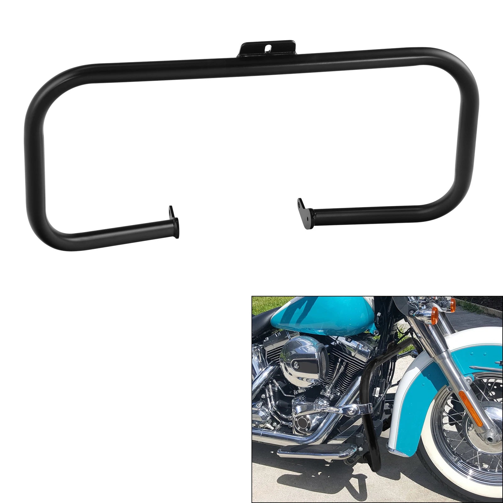 Engine Guard Crash Bar for Harley Heritage Softail Fat Boy Deluxe (2000–2017)