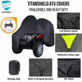 Deluxe Expandable ATV Storage Cover for 1 or 2-Up ATVs (Fits Most Models)