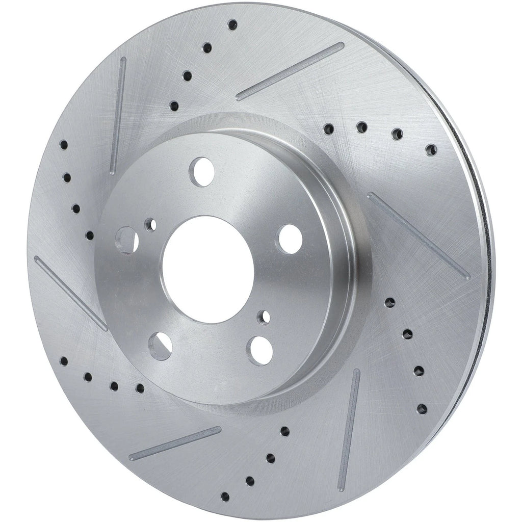 Front Drilled Slotted Brake Rotors for Toyota Matrix Corolla Scion xD (2003–2013)