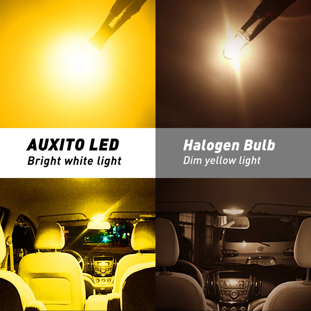AUXITO T10 168 194 2825 LED Side Marker Light Bulb for (3000K)